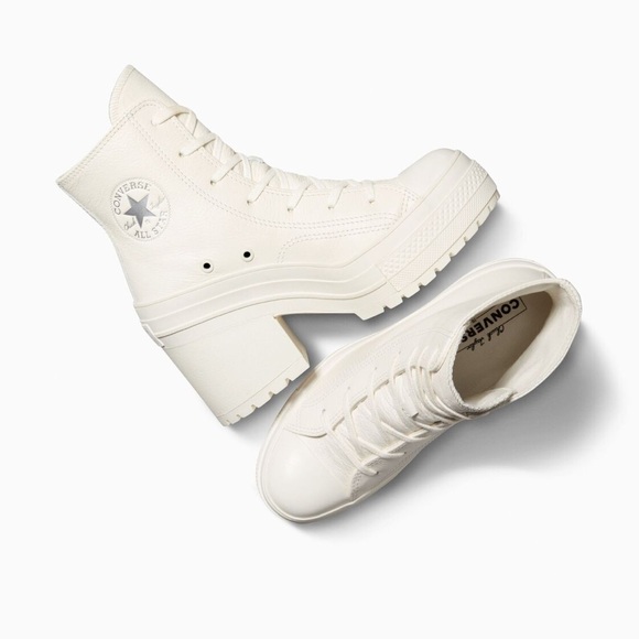 White heeled converse boots - Picture 3 of 3